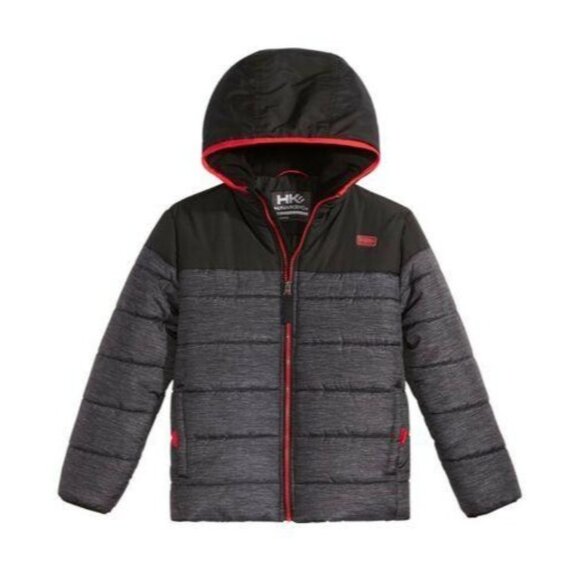 Hawke &amp; Co Boys Bubble Puffer Outfitter Hooded Jacket Size 8 - Picture 1 of 1